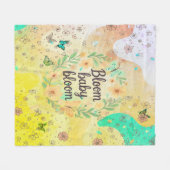 Polaire Fleuris bébé fleuris - Douce couverture pour bébé (Devant (Horizontal))