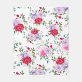 Polaire fleurs - Couleurs simples et variées Couverture po (Devant)