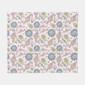 Polaire Fleurs d'hiver dans la couverture rose (Devant (Horizontal))