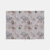 Polaire Floral Nursery Vacances imprimer couverture bébé (Devant (Horizontal))