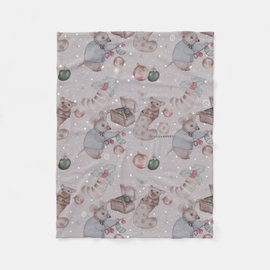 Polaire Floral Nursery Vacances imprimer couverture bébé (Devant)