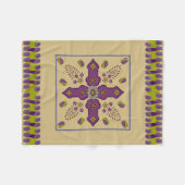 Polaire Flower Spring of Life ruban jetez la couverture (Devant (Horizontal))