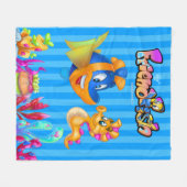 Polaire FriendFish jolie couverture de dessin animé (Devant (Horizontal))