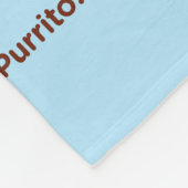 Polaire Funny Kawaii "Comment Purrito", une couverture en (Coin)