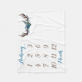 Polaire Garçon bébé Jalon taille de couverture 40"x30" (Devant)