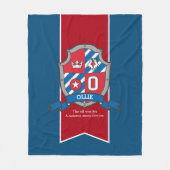 Polaire Garçons Lettre d'Ollie O nom signifiant couverture (Devant)