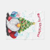 Polaire Gnome de Noël avec couverture en toison cadeau (Devant (Horizontal))