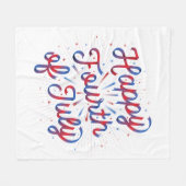 Polaire Gradient (rouge/bleu) 4 juillet de couverture (Devant (Horizontal))