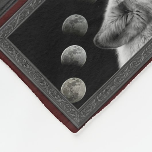 Polaire Grande couverture 3D Wolf (Coin)