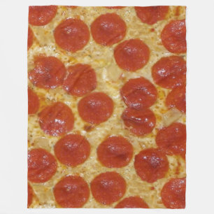 Polaire grande couverture pizza pepperoni