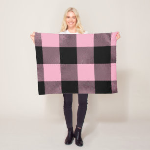 Polaire Grosse couverture en laiton rose et noir