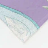 Polaire Grosse couverture en molleton nuage de pluie viole (Coin)