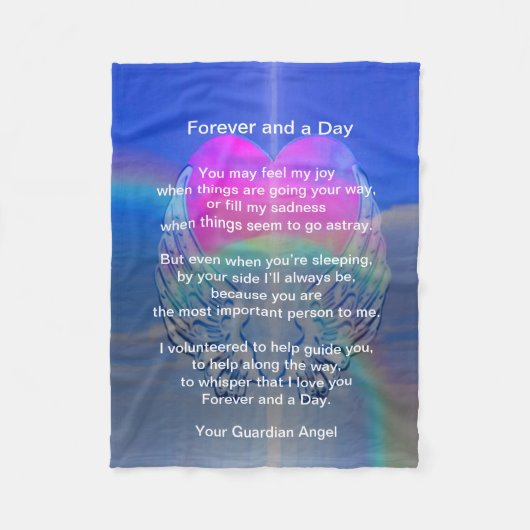 Polaire Guardian Angel Coeur et couverture d'amour (Devant)