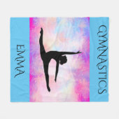 Polaire Gymnastique toison couverture avec nom personnalis (Devant (Horizontal))