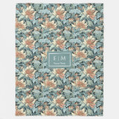 Polaire Intemporel style Morris couverture florale pastel (Devant)