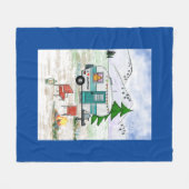 Polaire J'adore camper la couverture en toison (Devant (Horizontal))