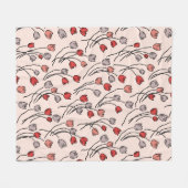 Polaire Jardin De Tulipe En Couverture De Toison Rose (Devant (Horizontal))