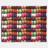 Polaire jetez la couverture de cookies macaron (Devant (Horizontal))