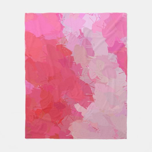 Polaire Joli Papillons rose flece couverture (Devant)