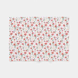 Polaire Jolie couverture chic minable d'ouatine de roses