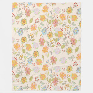 Polaire Jolie couverture de fleurs