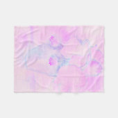 Polaire Jolie couverture en molleton de fleurs violettes e (Devant (Horizontal))