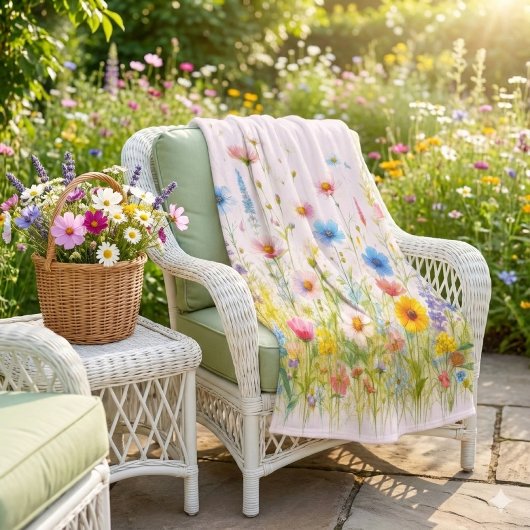 Polaire Jolie couverture en molleton Fleurs de fleurs sauv