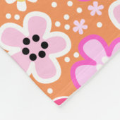 Polaire Jolie couverture fleurie et blanc d'abeilles (Coin)