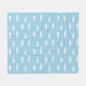 Polaire Jolis nuages pastel sur une couverture en molleton (Devant (Horizontal))