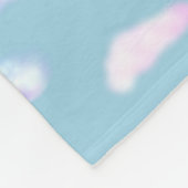 Polaire Jolis nuages pastel sur une couverture en molleton (Coin)