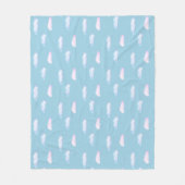 Polaire Jolis nuages pastel sur une couverture en molleton (Devant)