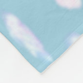 Polaire Jolis nuages pastel sur une couverture en molleton (Coin)