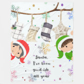 Polaire Joyeuse couverture chaude Noël (Devant)