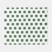 Polaire Joyeuse couverture des Shamrocks de la Saint-Patri (Devant (Horizontal))