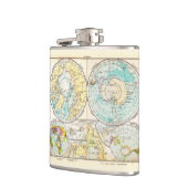 Polaire kaart voor de Duitse taal Heupfles (Links)