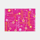 Polaire Kayleigh rose jaune filles nom florale couverture (Devant (Horizontal))