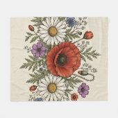 Polaire La couverture en molleton Groovy Dream Meadow (Devant (Horizontal))
