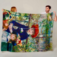 La mère et l'enfant de Renoir couverture en laine