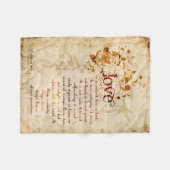 Polaire L'amour de KRW est couverture de citation de bible (Devant (Horizontal))