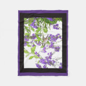 Polaire Le colibri fleurit la couverture d'ouatine (Devant)