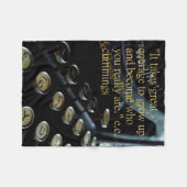 Polaire Le "courage" cru tapent la couverture à la machine (Devant (Horizontal))