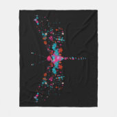 Polaire Le rose bouillonne couverture d'ouatine de (Devant)