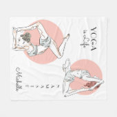 Polaire Le yoga pose la couverture faite sur commande (Devant (Horizontal))