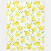 Polaire Lénons et feuilles toison couverture (Devant)