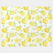 Polaire Lénons et feuilles toison couverture (Devant (Horizontal))