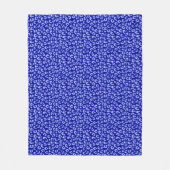 Polaire Leopard Batik bleu - couverture en toison (Devant)