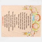 Polaire Les Dix Commandements - Couverture en polaire, 60" (Devant (Horizontal))