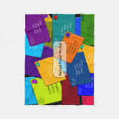 Polaire Lettres retirées de couverture d'ouatine de (Devant)