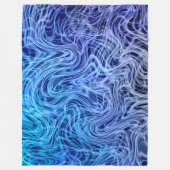 Polaire Linear2 bleu déformé - couverture d'ouatine (Devant)