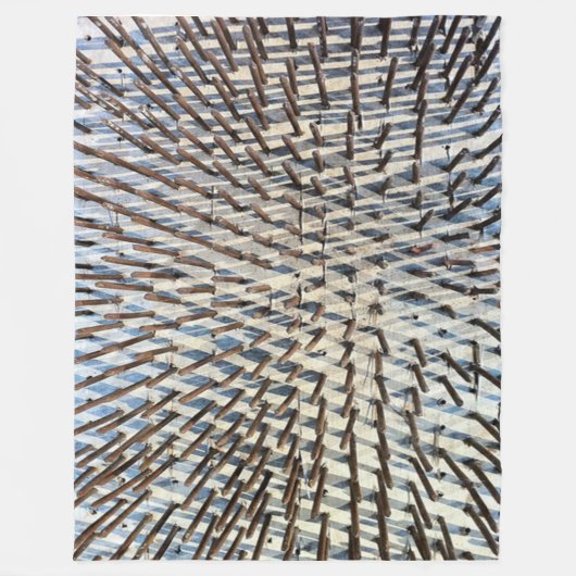 Polaire LIT de COUVERTURE d'OUATINE de CLOUS (Devant)